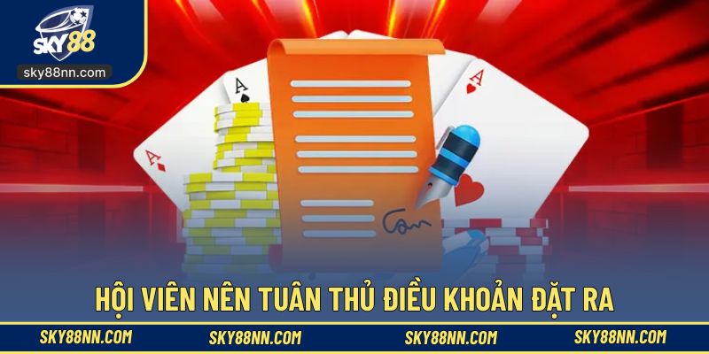 Hội viên nên tuân thủ điều khoản đặt ra