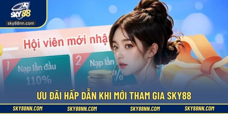 Ưu đãi hấp dẫn khi mới tham gia SKY88